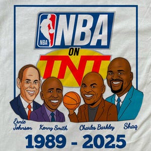 Camiseta homenaje a la NBA en TNT, camiseta gráfica "Inside The NBA", camiseta de programa de entrevistas de baloncesto, camiseta de Charles Barkley, camiseta deportiva, camiseta divertida de baloncesto