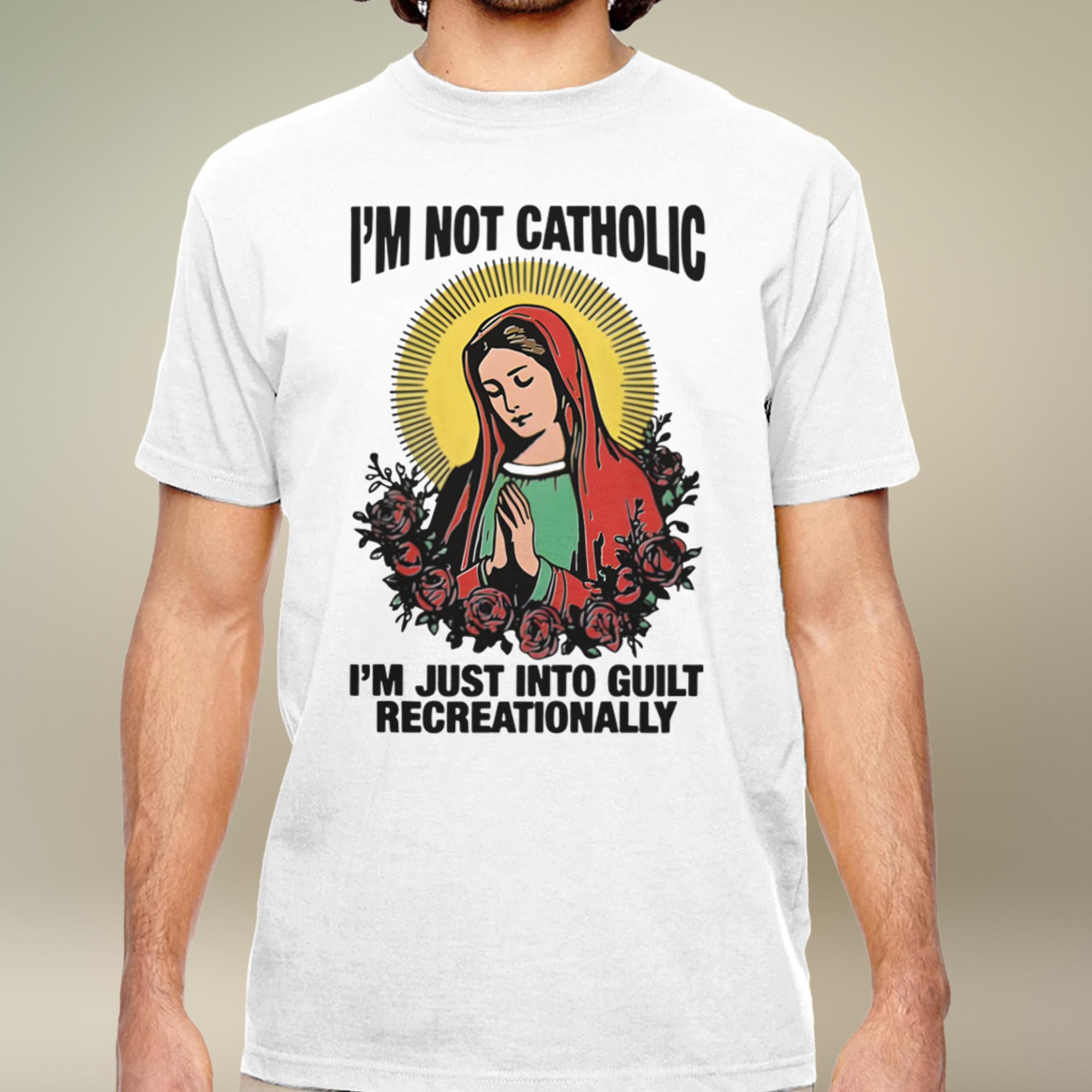 Recovering Catholic Graphic Tee, Dark Humor Guilt Shirt - Etsy
