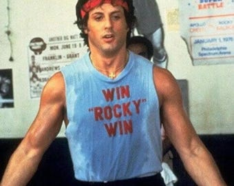 Win Rocky Win Tank Top: Retro 80s Boxing Movie Workout Shirt