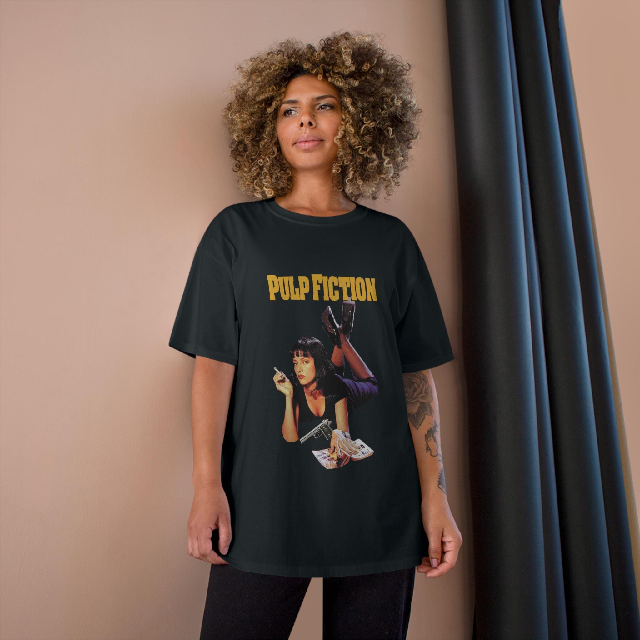 トップス 90s Pulp Fiction T-shirt RARE Vintage 90s Pulp Fiction Movies T shirt/ American Crime