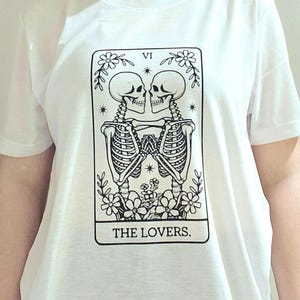 Chemise cartes de tarot personnalisable à manches courtes The Lovers