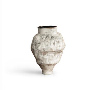 Organic Shaped Pot, Abstract Textured Art Vase, Unique Earthy Pottery, Artisan Crafted Irregular Pottery , Home Decor Gift | Wabi Sabi Style