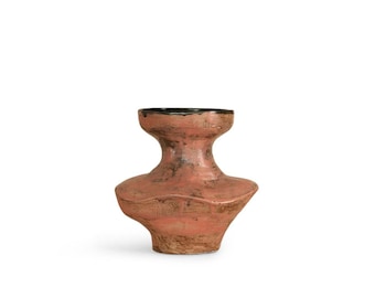 Terracotta Ceramic Vase: Rustic Earth Tone Home Decor