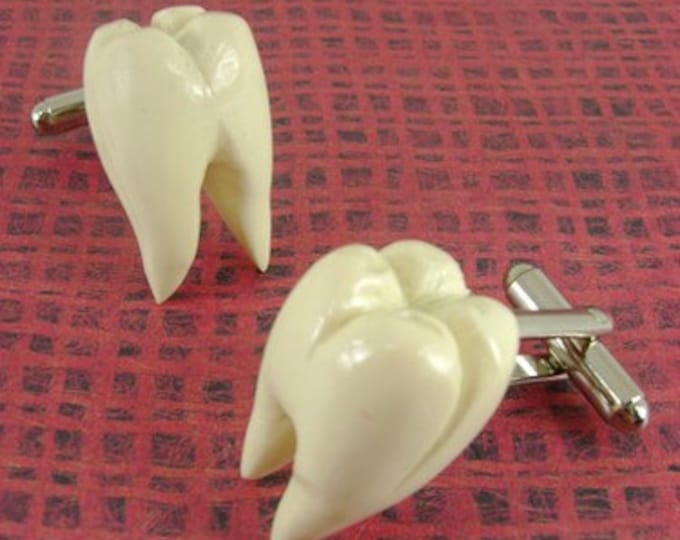Human Molar Replica Cufflinks Be Meyer Wolfsheim of the Great Gatsby Etsy