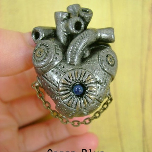 Fully Customizable Industrial Heart - Industrial Heart Collection - Pendant \/ Necklace