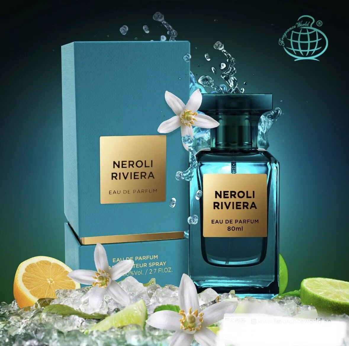 NEROLI RIVIERA オードパルファム 80ml Fragrance World Neroli Riviera Eau de Parfum 80 ml | Anabis.com
