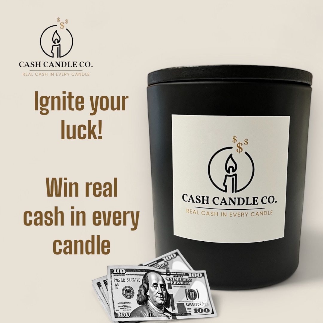 Candle With Prize, Cash Candle, Candle With Cash Prize Inside