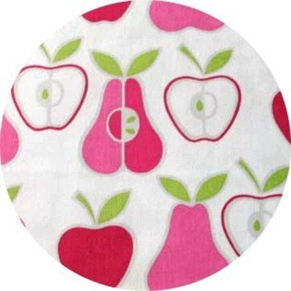 Pink Apples and Pears - Alexander Henry Fabric - One yard