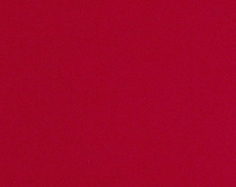 One (1) Yard - Ibiza Stretch Twill Scarlet Red Apparel Fabric