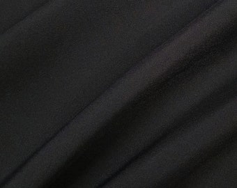 By Yard-Zanzibar with ViralOff Black Solid Polyester Fabric By Robert Kaufman Fabrics Z103-1019 BLACK