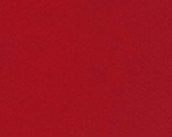 One (1) Yard - Montalk Twill Scarlet Red Apparel Fabric