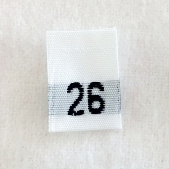 SIZE 0 ZERO 1000 PCSWHITE WOMEN TAFFETA WOVEN CLOTHING NUMBER SIZE TAG LABELS SIZE 0 ZERO 1000 PCSWHITE WOMEN TAFFETA WOVEN CLOTHING NUMBER SIZE TAG LABELS