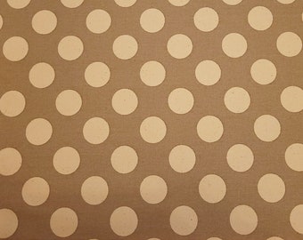 One (1) Yard- Sevenberry: Canvas Prints 4- Dots Fabric Robert Kaufman SB-88331D1-2 Smoke
