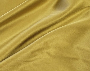 By Yard-Radiance Cotton Silk Blend Solid Fabric Robert Kaufman Fabrics R044-1154 Gold