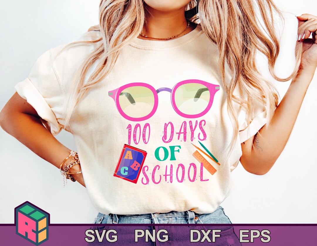 100 Days of School SVG, 100th Day of School Svg, 100 Days, Football Svg ...