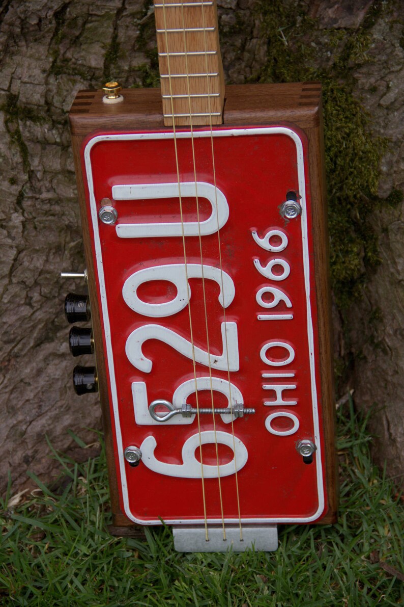 License Plate Guitar Etsy