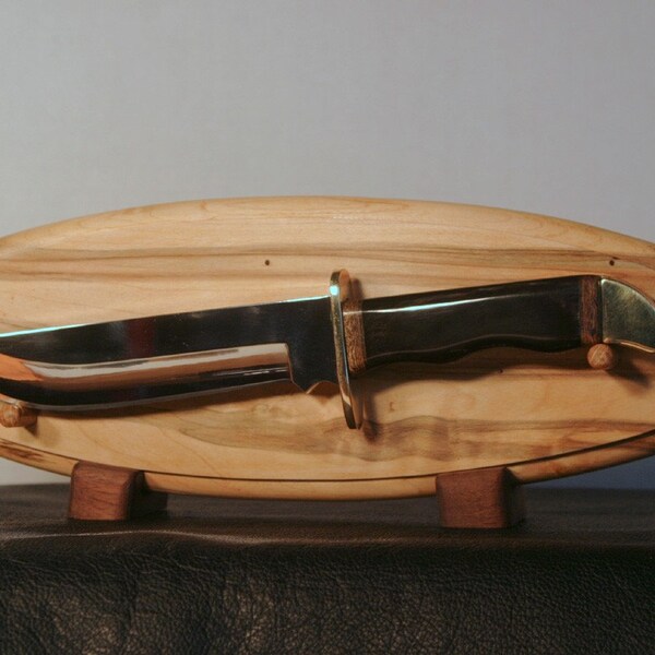 Handmade Bowie Knife, Buffalo Horn