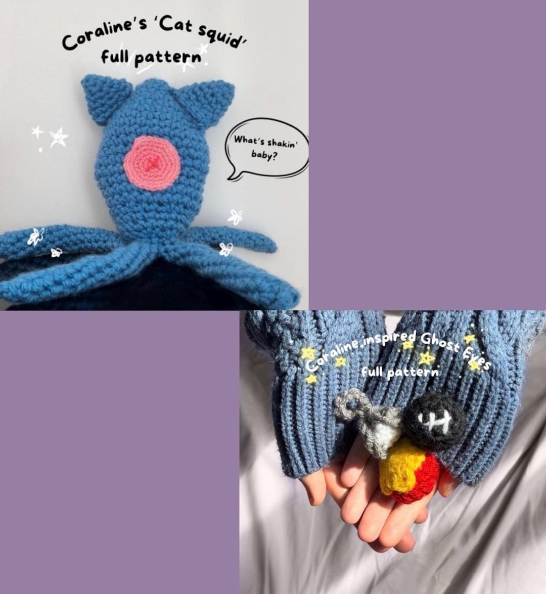 Coraline Crochet Pattern Bundle - Etsy