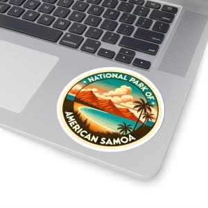 National Park of American Samoa sticker | small to large South Pacific travel gift, decal