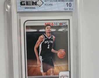 victor wembanyama graded rookie card CGC Cards Grades Early Autographed Card of NBA Star Rookie Victor Wembanyama  a Pristine 10