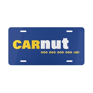 Car Nut Automotive Vanity Plate