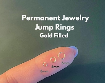 14K Gold Filled Jump Rings Set: Permanent Jewelry Supplies, Made in USA
