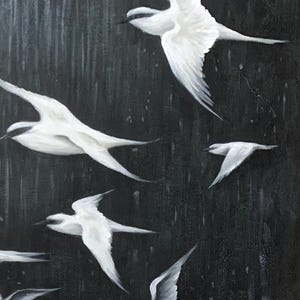 original-black-and-white-bird-oil-painting-on-canvas-abstract-animal