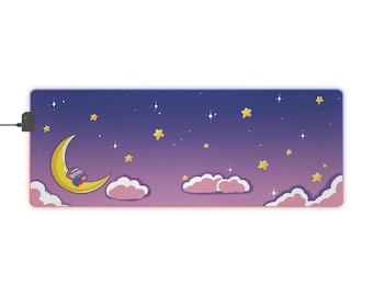 Sleepy Dreamy Kirby Large LED Gaming Mouse Pad