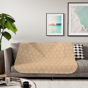 Milk Tea Boba Sherpa Blanket