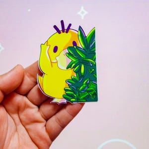 Psyduck Mini Peeker Kawaii Sticker - Niedlicher und Wetterbeständiger Vinyl-Aufkleber