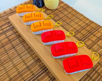 Sushi Fidget Toy | Clicker | Japanese Food Stress Relief | Kawaii Desk | Gift for Gamers & Students