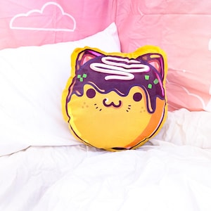 Takocat & Onigiri Bear Plushie Set | Cute Japanese Food Plushies | Kawaii Stuffed Animals | Unique Gift for Food Lovers