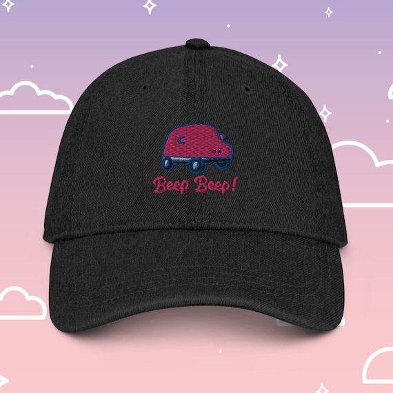 Embroidered 'Beep Beep' Hat: Fun Gamer Streetwear Cap