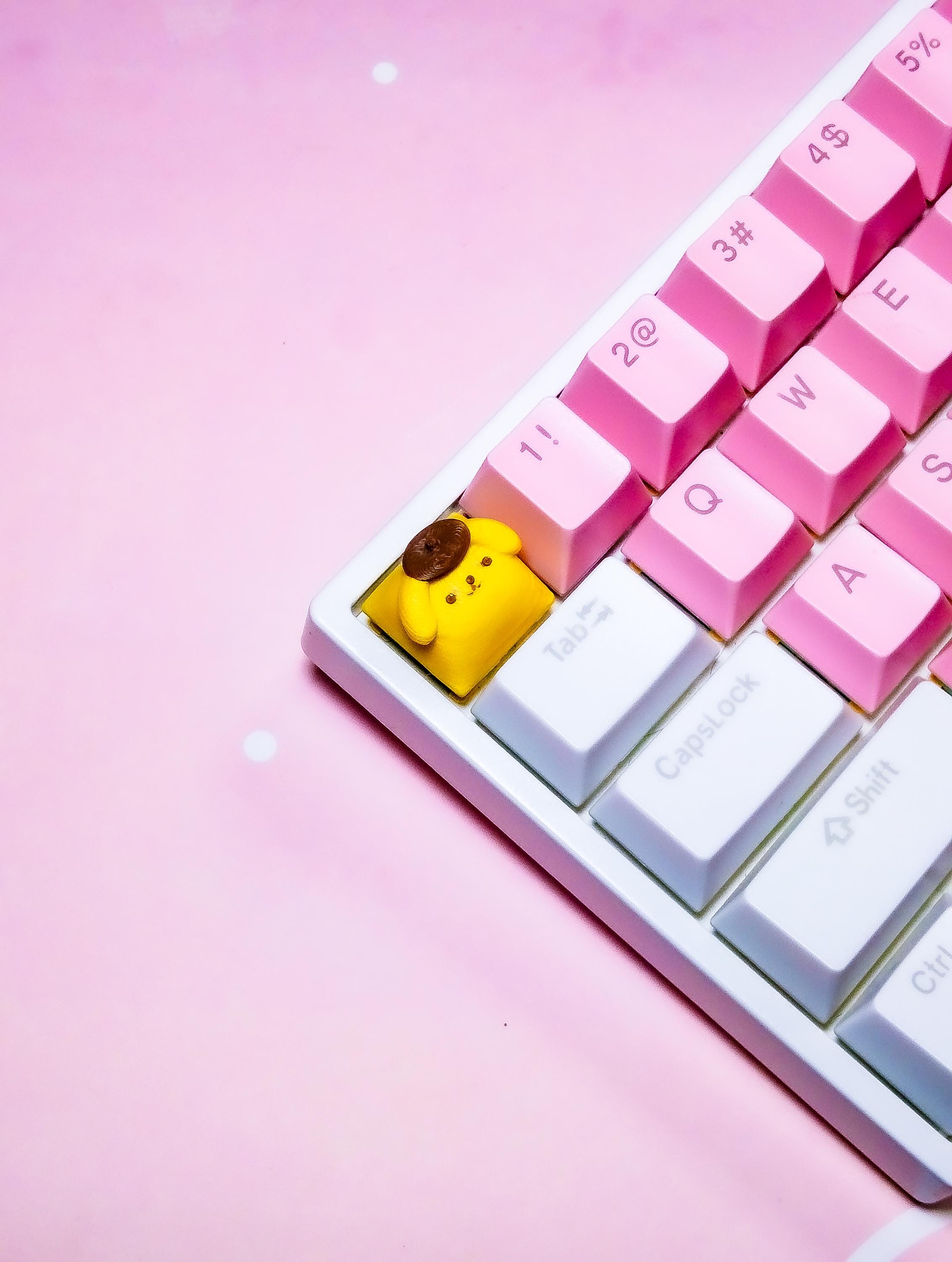 Pom Pom Purin Keycap: 3D Printed Artisan Keyboard Accessory - Etsy