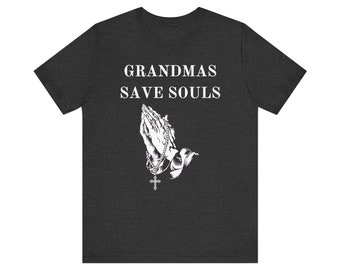 Grandma Prays Rosary T-shirt, Rosary T-shirt, Catholic Tee, Catholic Apparel, Catholic Gift, Catholic Rosary T-shirt