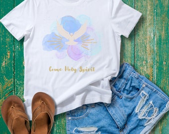 Come Holy Spirit Flying Dove Tee