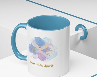 Come Holy Spirit Dove Accent Coffee Mug (11oz)