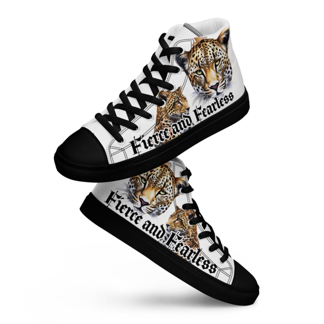 Bulldog Paint Pattern Print Men Women's High Top Shoes