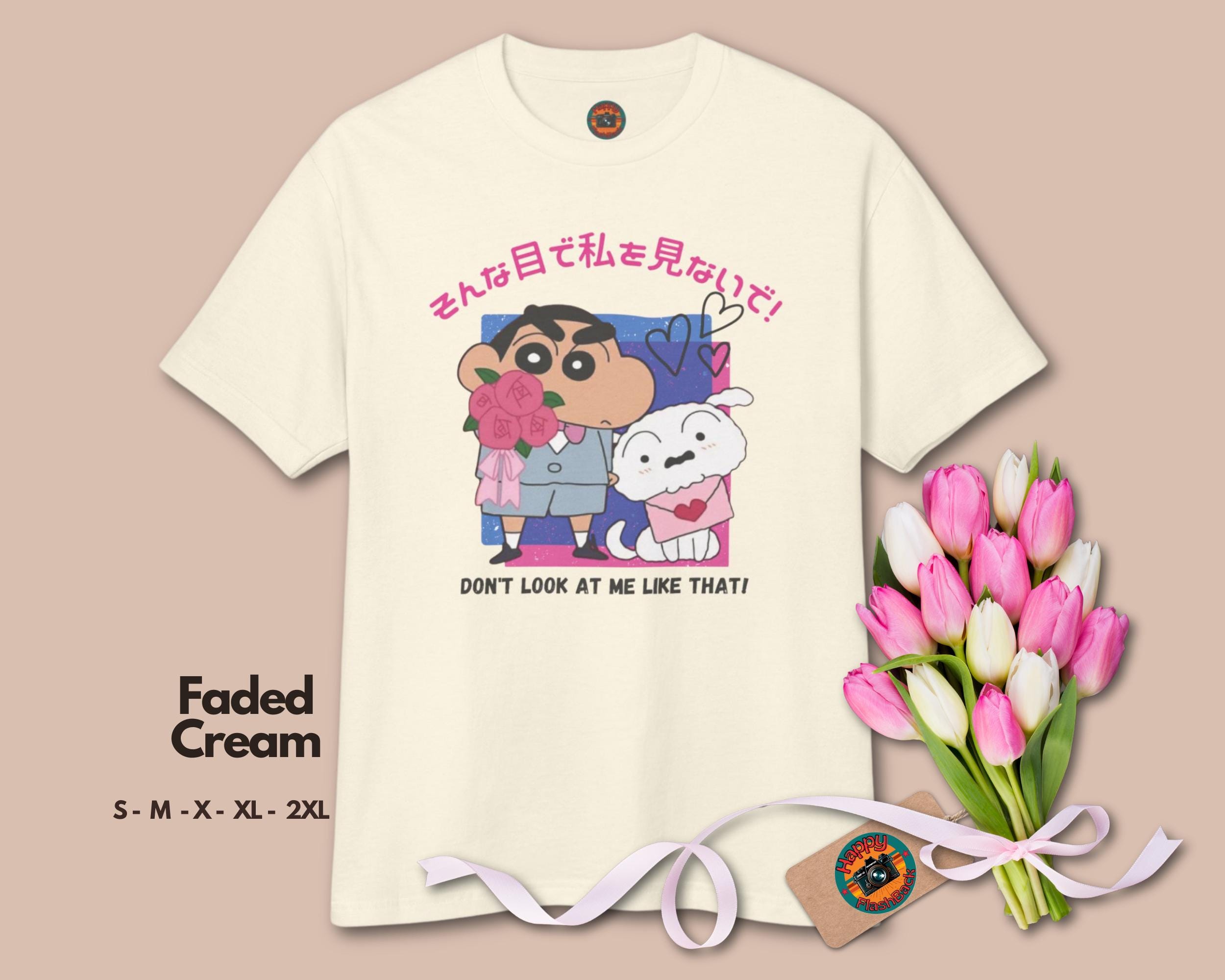 Shin-chan, Anime tshirt, Cartoon, Anime Japan, Cute anime T-Shirt, Comic T  Shirt Vintage, Gift for Her, Gift Shirt, Retro, Vintage, Tv anime