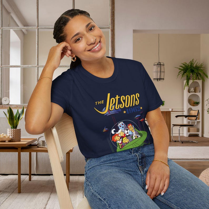 the jetson t shirt, cartoon shirt, tv show tshirts, retro t shirt women, 60s tshirt, vintage t shirt, series t shirts, gift for women, gift image 8