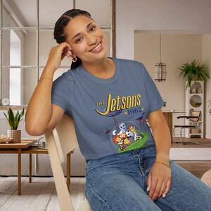 the jetson t shirt, cartoon shirt, tv show tshirts, retro t shirt women, 60s tshirt, vintage t shirt, series t shirts, gift for women, gift image 7