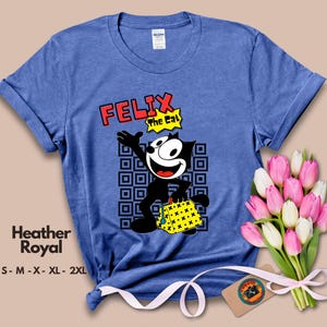 Felix the Cat, Felix, Gift for her, vintage, cat, cartoons, Felix the Cat Shirt, cat lovers, 1920s, Gift, retro shirt, vintage shirt, Retro