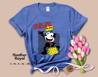 Felix the Cat, Felix, Gift for her, vintage, cat, cartoons, Felix the Cat Shirt, cat lovers, 1920s, Gift, retro shirt, vintage shirt, Retro