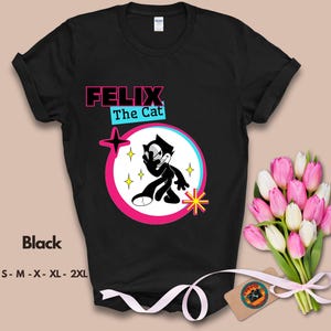 Felix the Cat, Felix, Gift for her, vintage, cat, cartoons, Felix the Cat Shirt, cat lovers, 1920s, Gift, retro shirt, vintage shirt, Retro