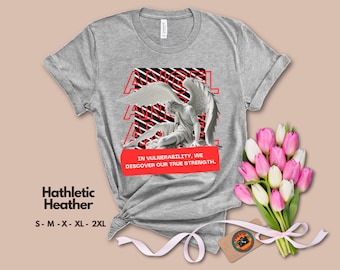 Fallen angel aesthetic t-shirt, Celestial fashion, Vintage angel t-shirt, Stylized seraphim t-shirt, Modern angelic design, Unisex t-shirt.