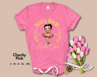 Betty Boop t shirt, Vintage, Retro, Gift for Women, Gift T Shirt, Betty Boop lover, Cartoon Tshirt, Cute, Cute women, 1930s, Comic T shirt