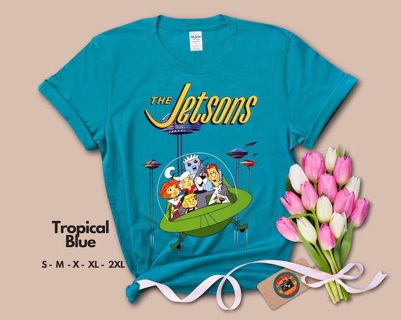 the jetson t shirt, cartoon shirt, tv show tshirts, retro t shirt women, 60s tshirt, vintage t shirt, series t shirts, gift for women, gift