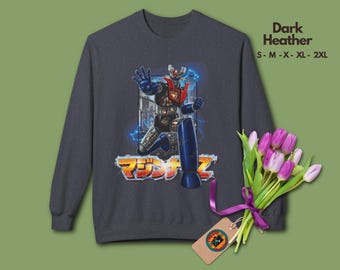 Mazinger Z 70s Anime Robot Tee, Vintage Mecha Graphic T-Shirt, Retro Japanese Super Robot Shirt, Classic Manga Pop Culture, Collectible