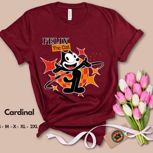 Felix the Cat, Felix, Gift for her, vintage, cat, cartoons, Felix the Cat Shirt, cat lovers, 1920s, Gift, retro shirt, vintage shirt, Retro