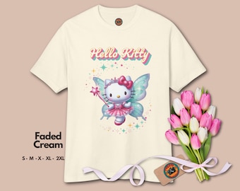 Hello Kitty, Vintage, Retro, Gift for Women, Gift Tshirt, Hello Kitty lover, Cartoon Tshirt, Cute Tshirt, Kawaii,  Cartoon Japan, Cats lover